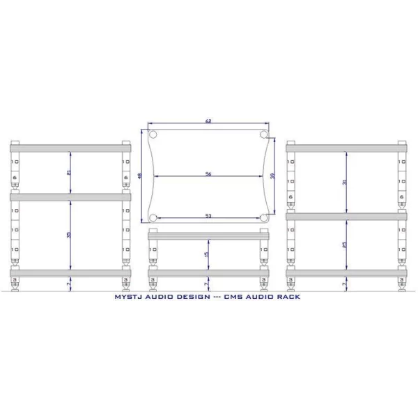 MYSTJ CMS Series Premium Hi-End Audio Rack - Image 11