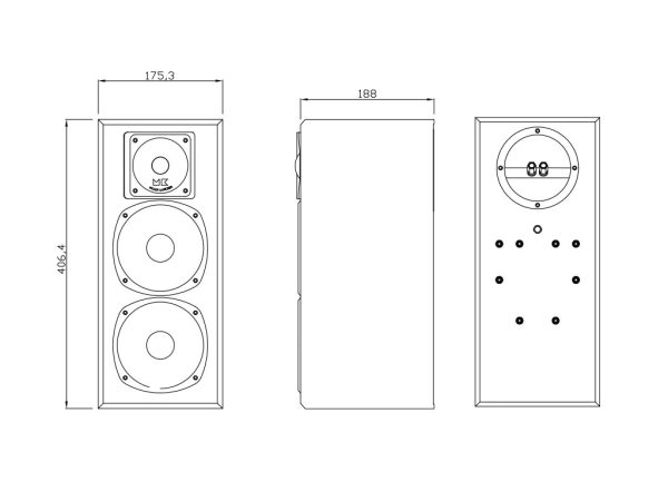 Miller & Kreisel LCR750 Speaker (ea) - Image 3